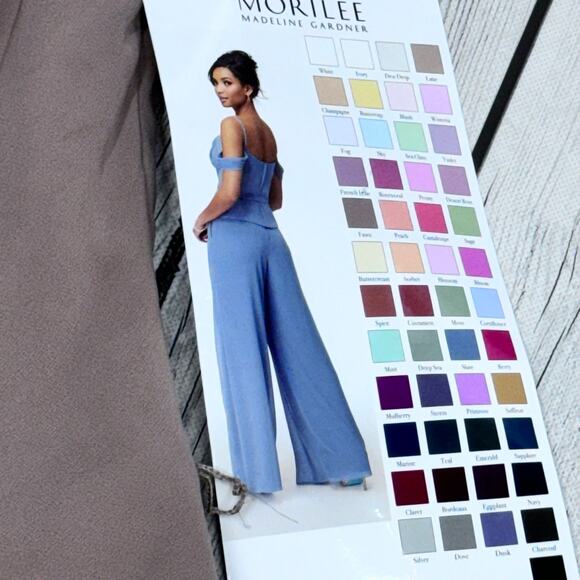 NWT  Morilee Bridesmaids Jumpsuit Color Fawn Size 10 - Picture 2 of 4